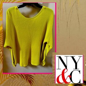 NY&Co ribbed sweater w/back cutout